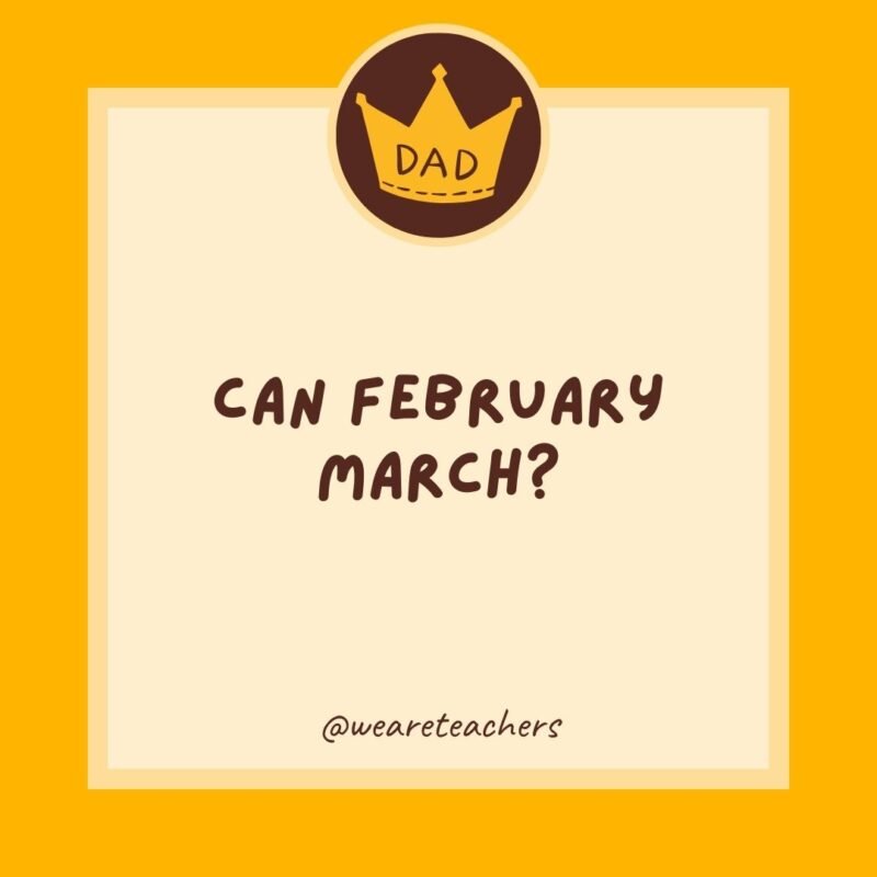 Can February March? Can February March?