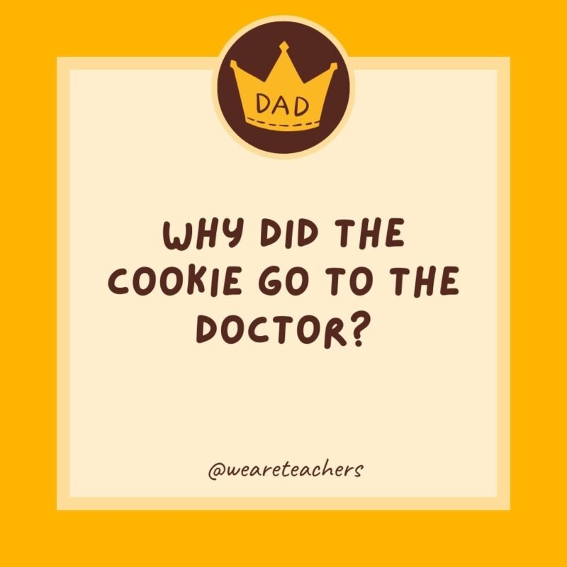 Why did the cookie go to the doctor? It was feeling crumby. Why did the cookie go to the doctor? It was feeling crumby.