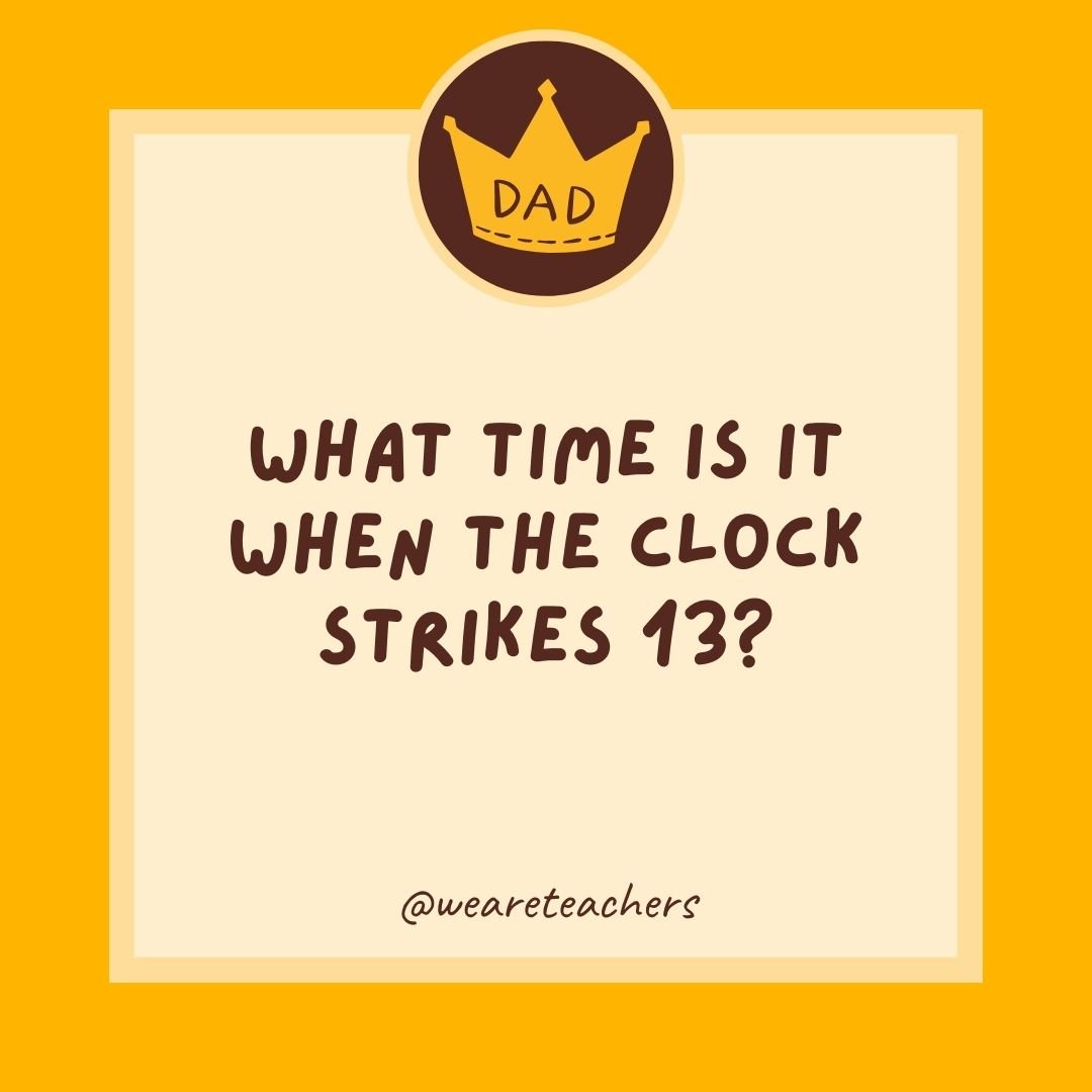 What time is it when the clock strikes 13? What time is it when the clock strikes 13?