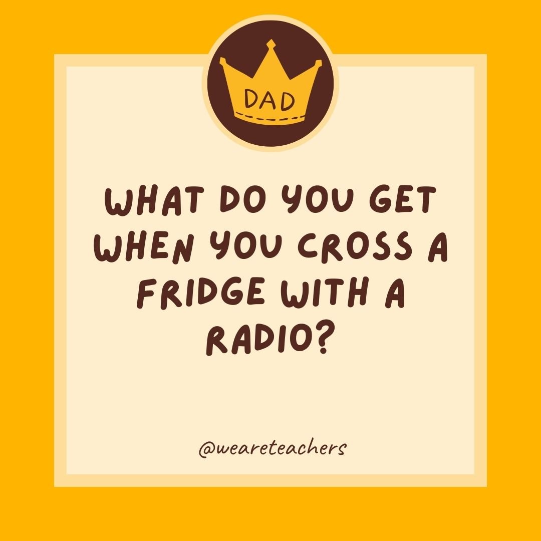 What do you get when you cross a fridge with a radio? What do you get when you cross a fridge with a radio?