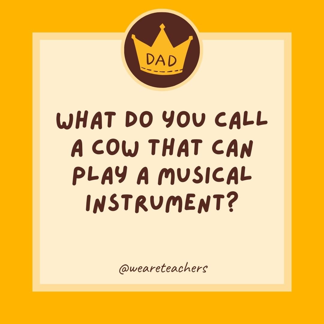 What do you call a cow that can play a musical instrument? What do you call a cow that can play a musical instrument?