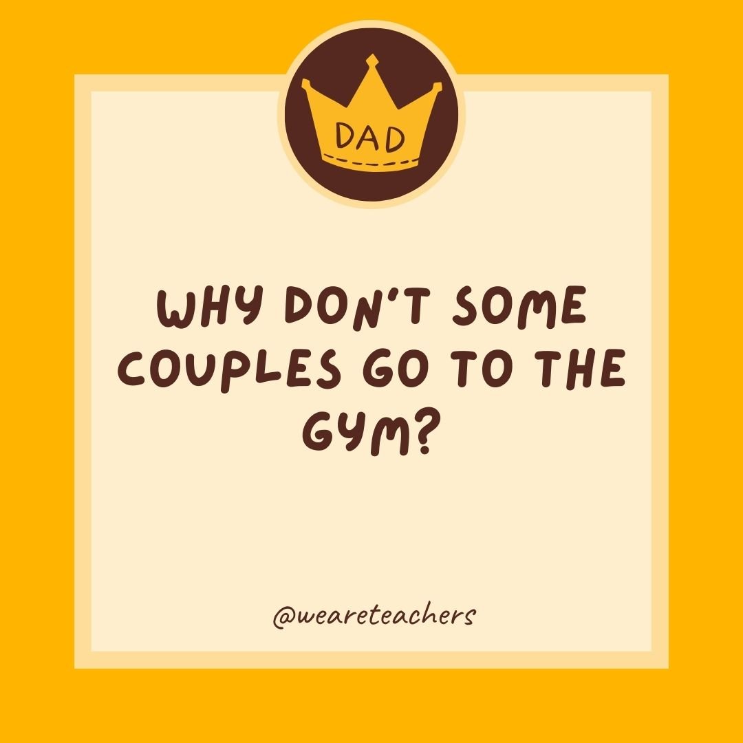Why don’t some couples go to the gym? Why don’t some couples go to the gym?
