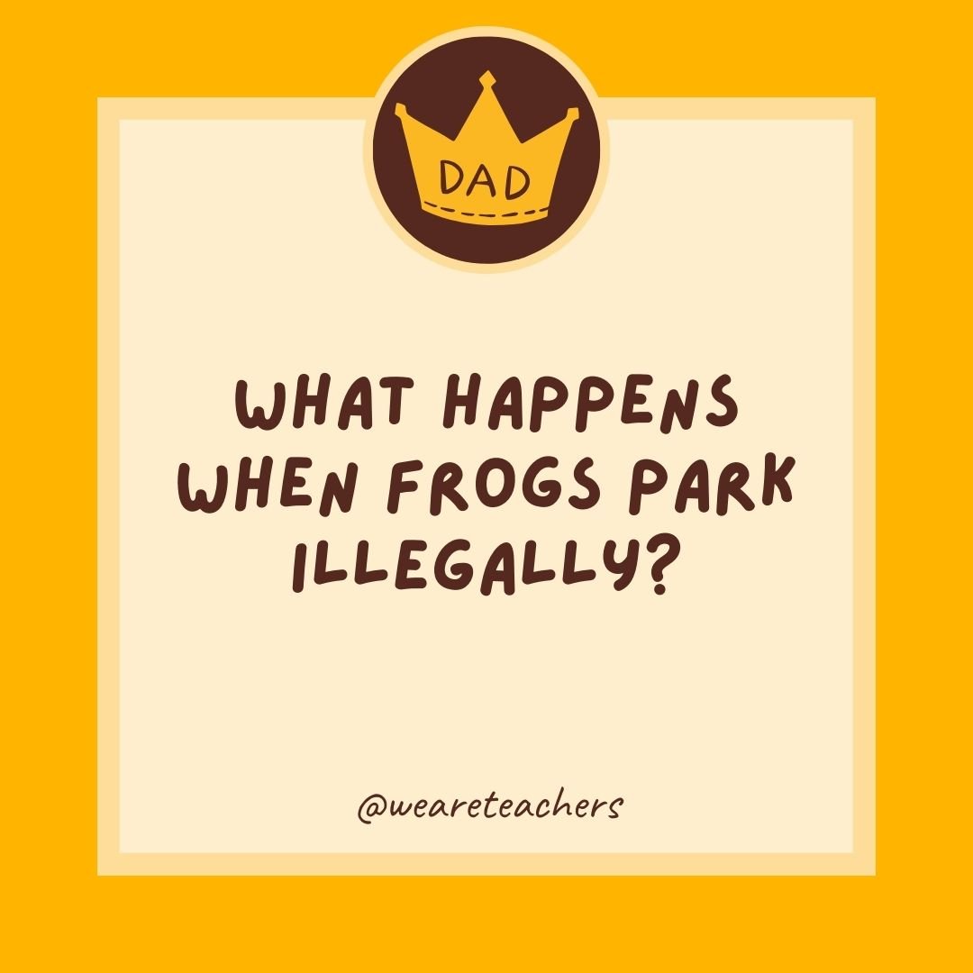 What happens when frogs park illegally? What happens when frogs park illegally?