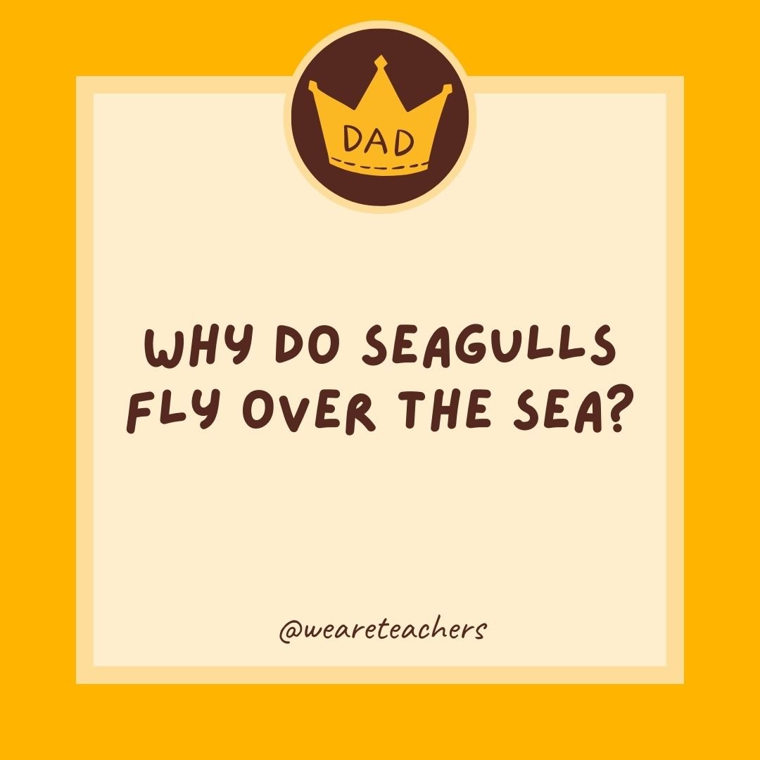 Why do seagulls fly over the sea? Why do seagulls fly over the sea?