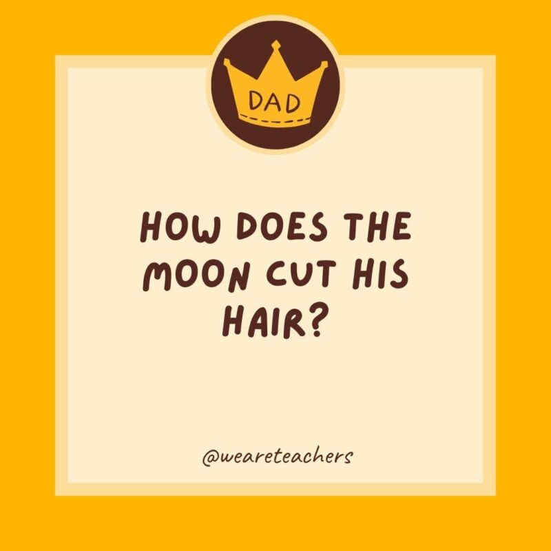 How does the moon cut his hair? How does the moon cut his hair?