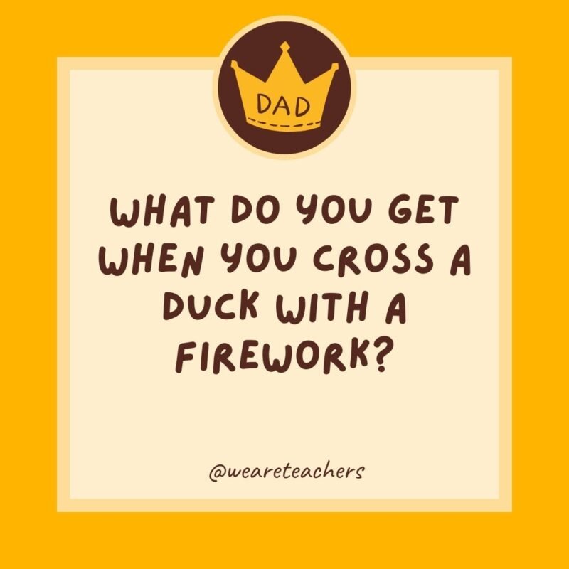 What do you get when you cross a duck with a firework? What do you get when you cross a duck with a firework?