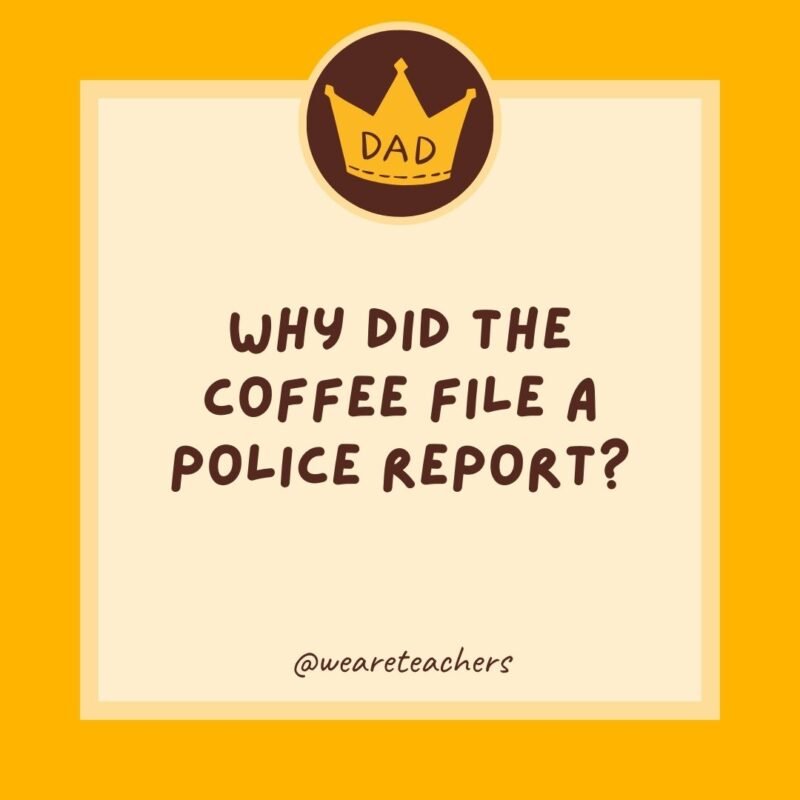 Why did the coffee file a police report? Why did the coffee file a police report?
