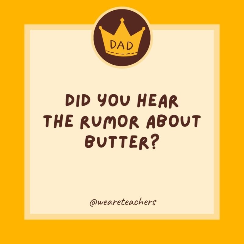 Did you hear the rumor about butter? Did you hear the rumor about butter?