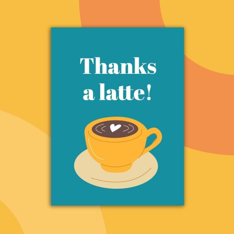 Printable Thank You Cards From Teachers to Students an image of a printable thank you card from teachers to students example