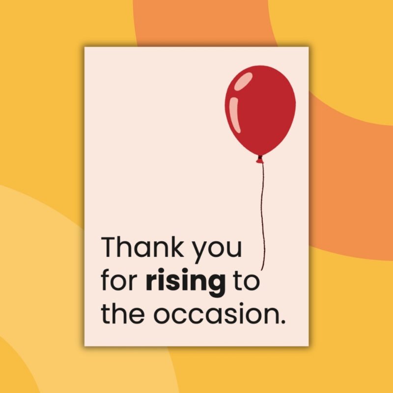 Printable Thank You Cards From Teachers to Students an image of a printable thank you card from teachers to students example