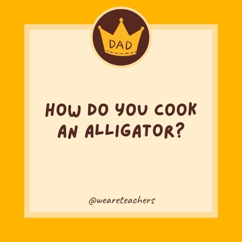 How do you cook an alligator? In a Croc-Pot. How do you cook an alligator? In a Croc-Pot.
