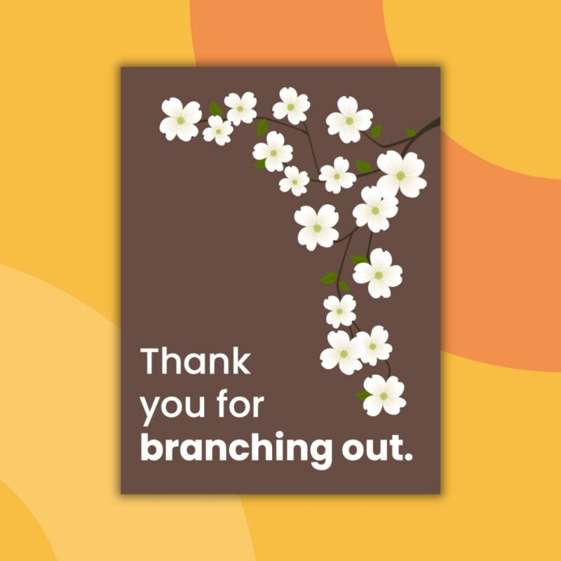 Printable Thank You Cards From Teachers to Students an image of a printable thank you card from teachers to students example