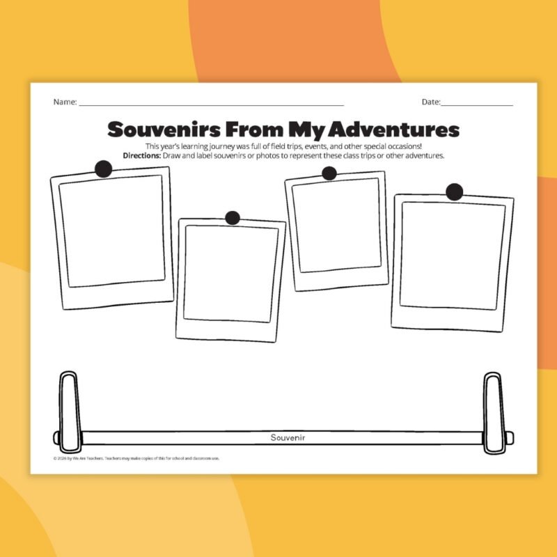 1 printable image from the end of the year memory printable