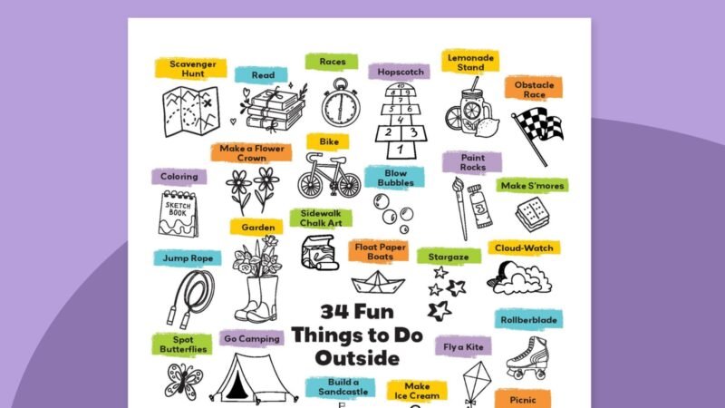 outside activities word list