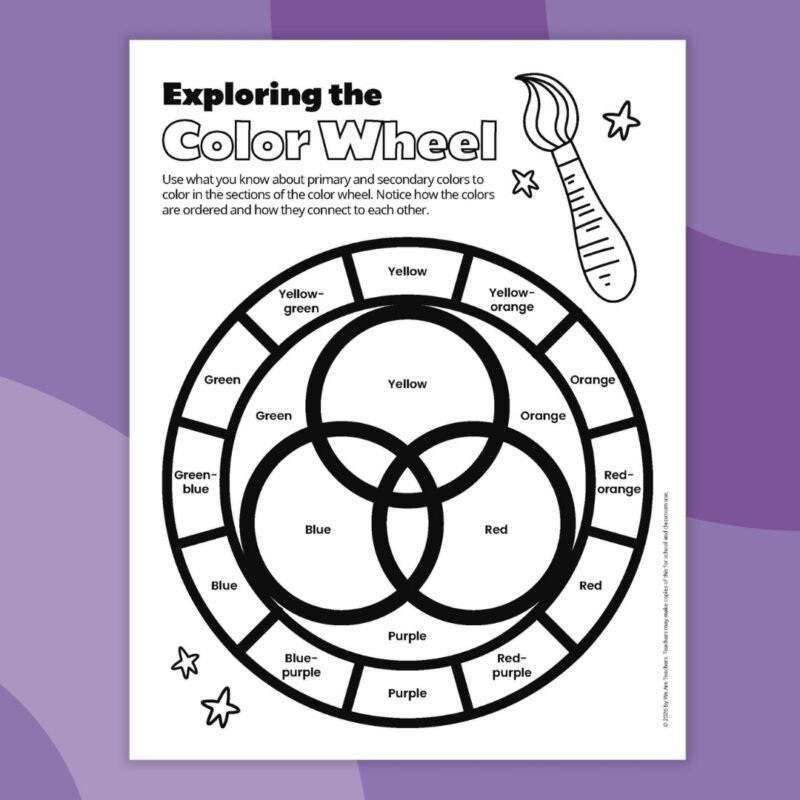 color-theory-7 color wheel worksheet