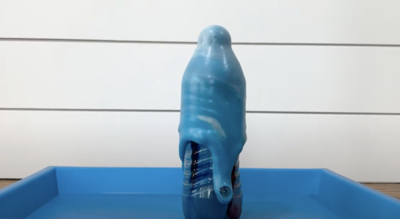 First Grade Science Projects an image of a first grade science experiment: elephant toothpaste