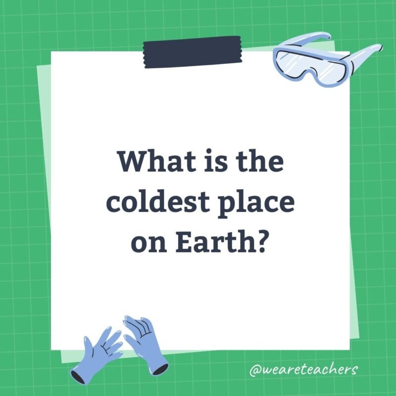 What is the coldest place on Earth?