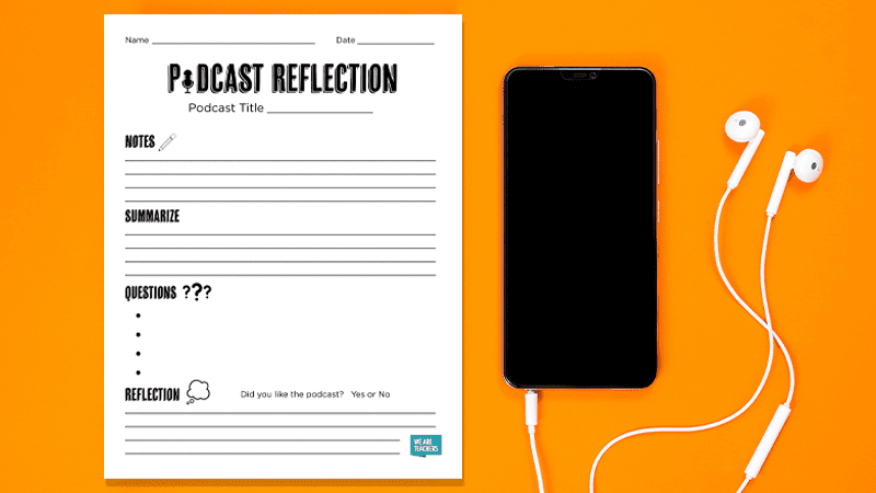 Get Your Podcast Reflection Printable