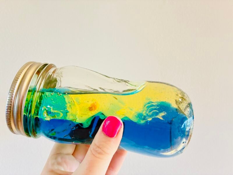 Ocean Activities for Kids a jar of water and oil to recreate the movement of ocean waves